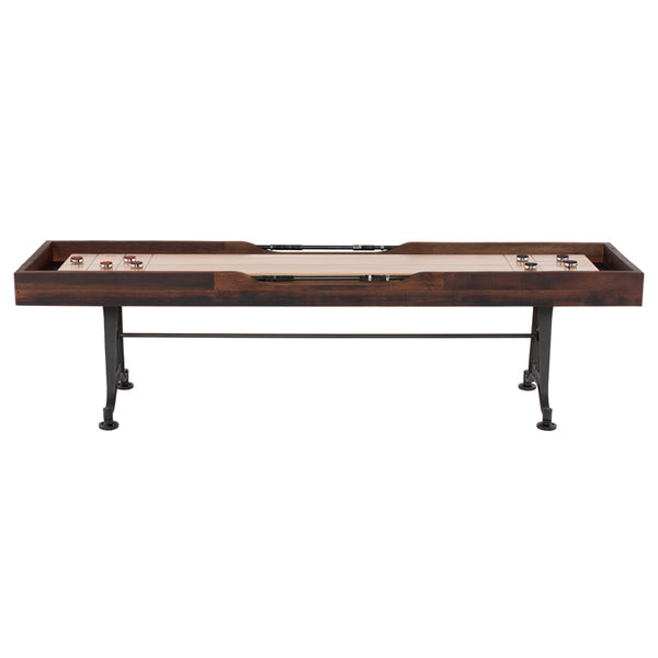 Shuffleboard Burnt Umber Wood Gaming Table
