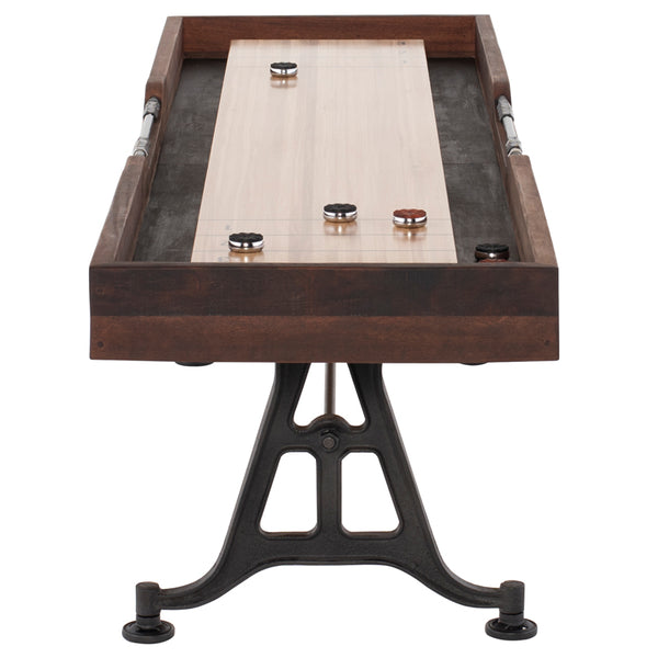 Shuffleboard Burnt Umber Wood Gaming Table