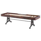 Shuffleboard Burnt Umber Wood Gaming Table