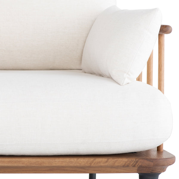 Distrikt Fumed Wood Triple Seat Sofa