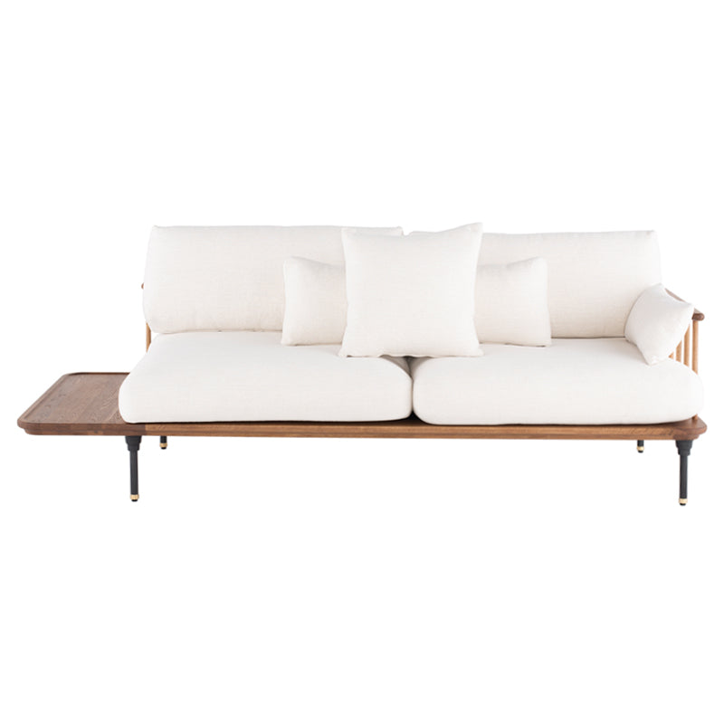 Distrikt Fumed Wood Triple Seat Sofa