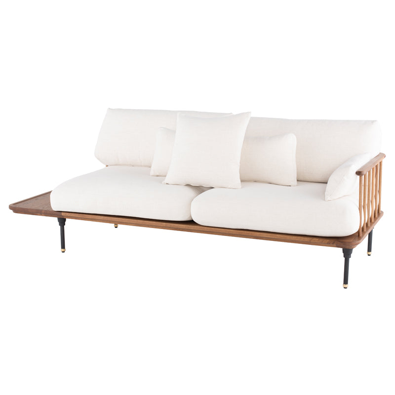 Distrikt Fumed Wood Triple Seat Sofa