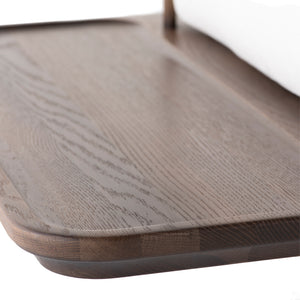 Distrikt Smoked Wood Triple Seat Sofa