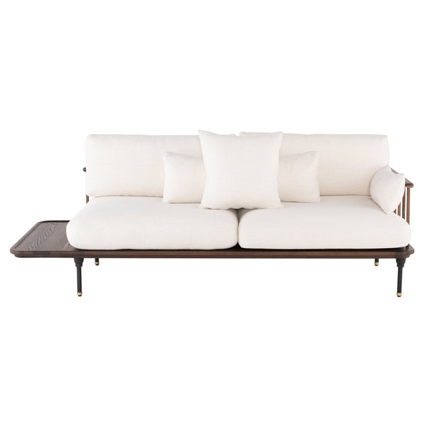 Distrikt Smoked Wood Triple Seat Sofa