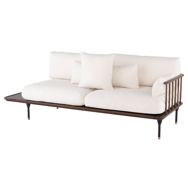 Distrikt Smoked Wood Triple Seat Sofa