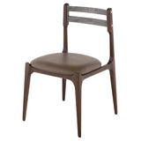 Assembly Sepia Leather Dining Chair