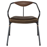 Akron Jin Green Leather Dining Chair