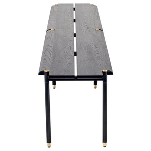 Stacking Bench Black Wood Occasional Bench