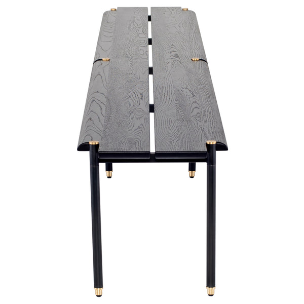 Stacking Bench Black Wood Occasional Bench