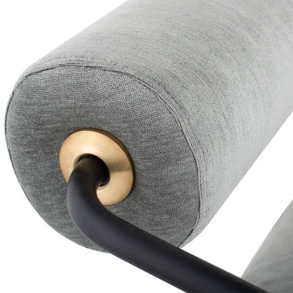 Cyrus Limestone Fabric Occasional Chair