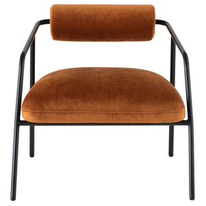 Cyrus Rust Fabric Occasional Chair