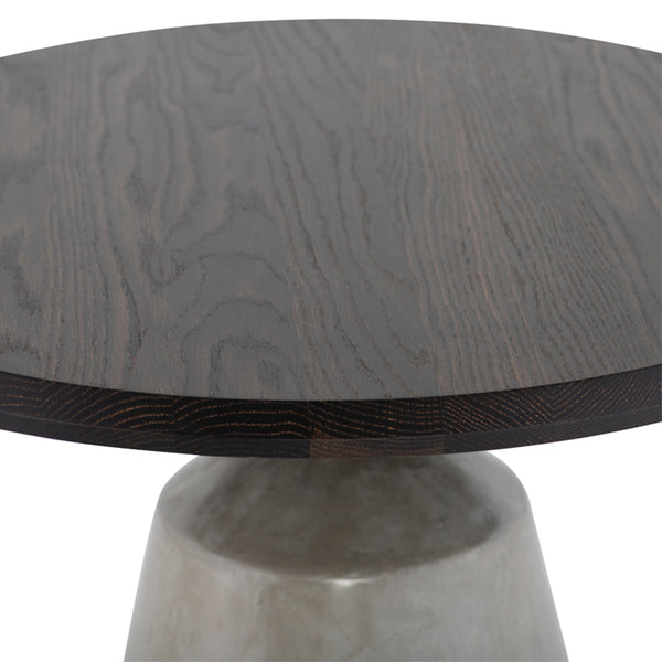 Exeter Seared Wood Side Table