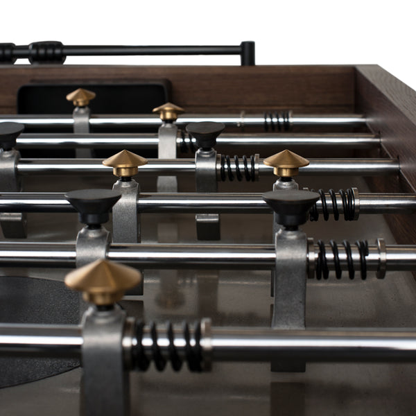 Foosball Smoked Wood Gaming Table