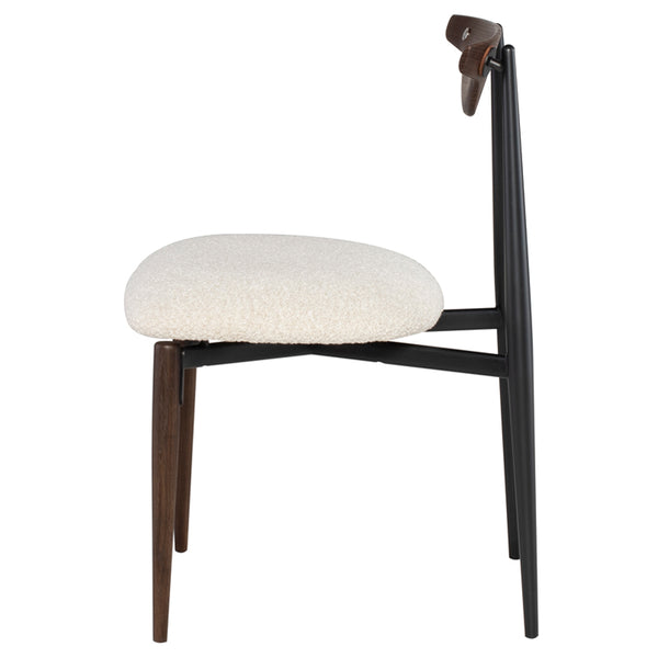 Vicuna Boucle Beige Fabric Dining Chair
