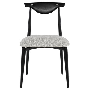 Vicuna Boucle Grey Fabric Dining Chair
