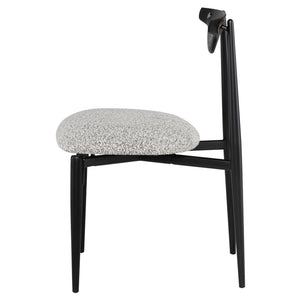 Vicuna Boucle Grey Fabric Dining Chair