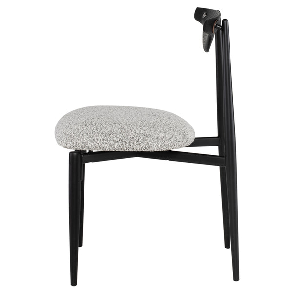 Vicuna Boucle Grey Fabric Dining Chair