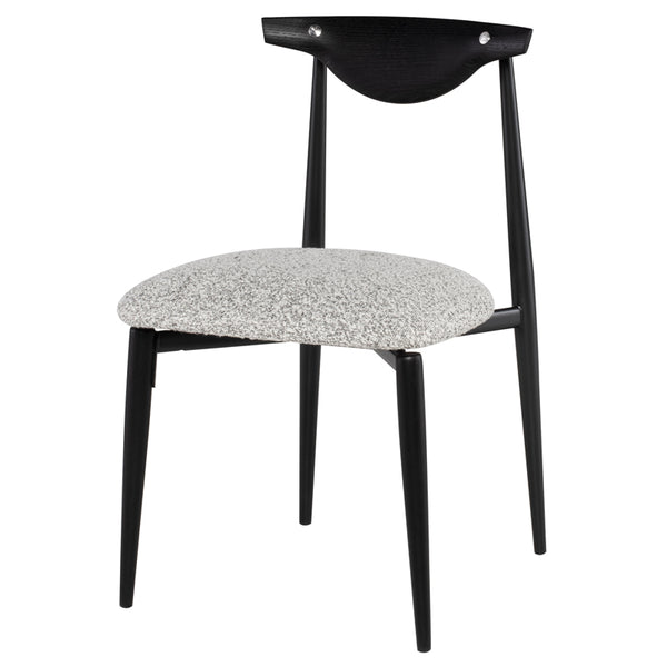 Vicuna Boucle Grey Fabric Dining Chair