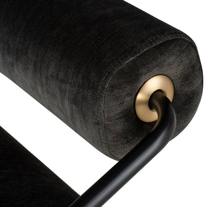 Cyrus Pewter Fabric Double Seat Sofa