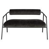 Cyrus Pewter Fabric Double Seat Sofa