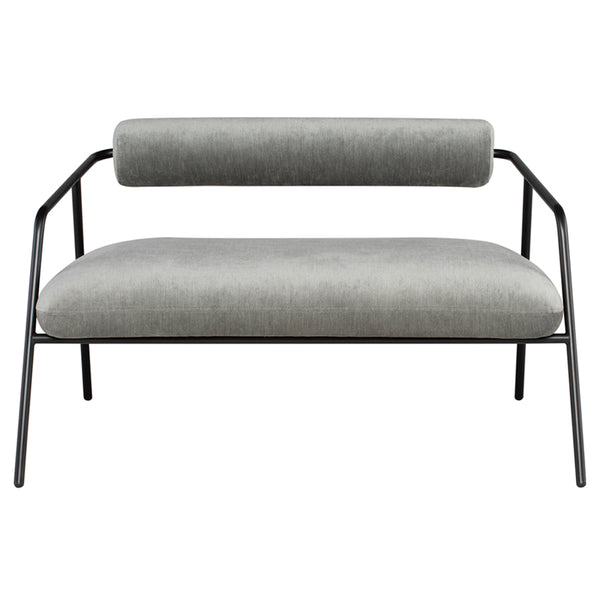Cyrus Limestone Fabric Double Seat Sofa