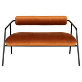 Cyrus Rust Fabric Double Seat Sofa