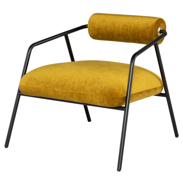 Cyrus Gold Fabric Occasional Chair