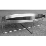 Gaultier Silver Metal Coffee Table