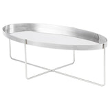 Gaultier Silver Metal Coffee Table