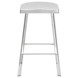 Icon Silver Metal Counter Stool