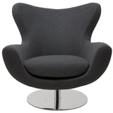 Conner Dark Grey Fabric Occasional Chair