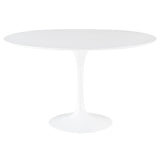 Cal White Wood Dining Table