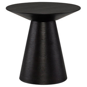 Anika Black Wood Side Table