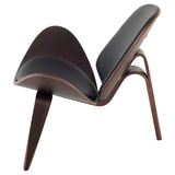 Artemis Black Leather Occasional Chair