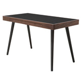 Matte Black Polymer Desk Table