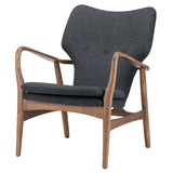 Patrik Dark Grey Fabric Occasional Chair