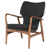 Patrik Dark Grey Fabric Occasional Chair