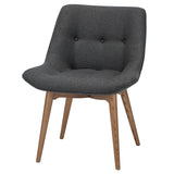 Brie Dark Grey Fabric Dining Chair