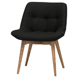 Brie Black Fabric Dining Chair
