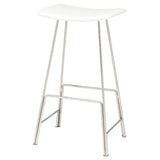 Kirsten White Leather Bar Stool