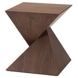 Giza Walnut Wood Side Table
