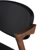 Kalli Black Naugahyde Dining Chair