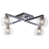 Estelle 4 Clear Glass Ceiling Lighting