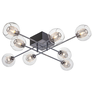 Estelle 8 Clear Glass Ceiling Lighting