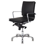 Carlo Black Leather Office Chair