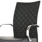 Mia Black Naugahyde Office Chair