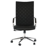 Mia Black Naugahyde Office Chair