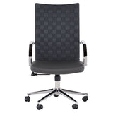 Mia Grey Naugahyde Office Chair