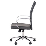 Mia Grey Naugahyde Office Chair