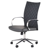 Mia Grey Naugahyde Office Chair